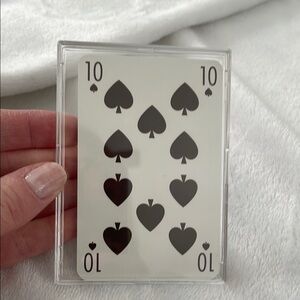 Louis Vuitton playing card 10 of Spades in Protective Case